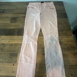 bebe Blush pink Skinny Jeans